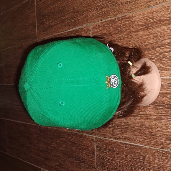 New Era 59Fifty Stussy Embroidered Logo Green Fitted Hat Vintage - Picture 5 of 11